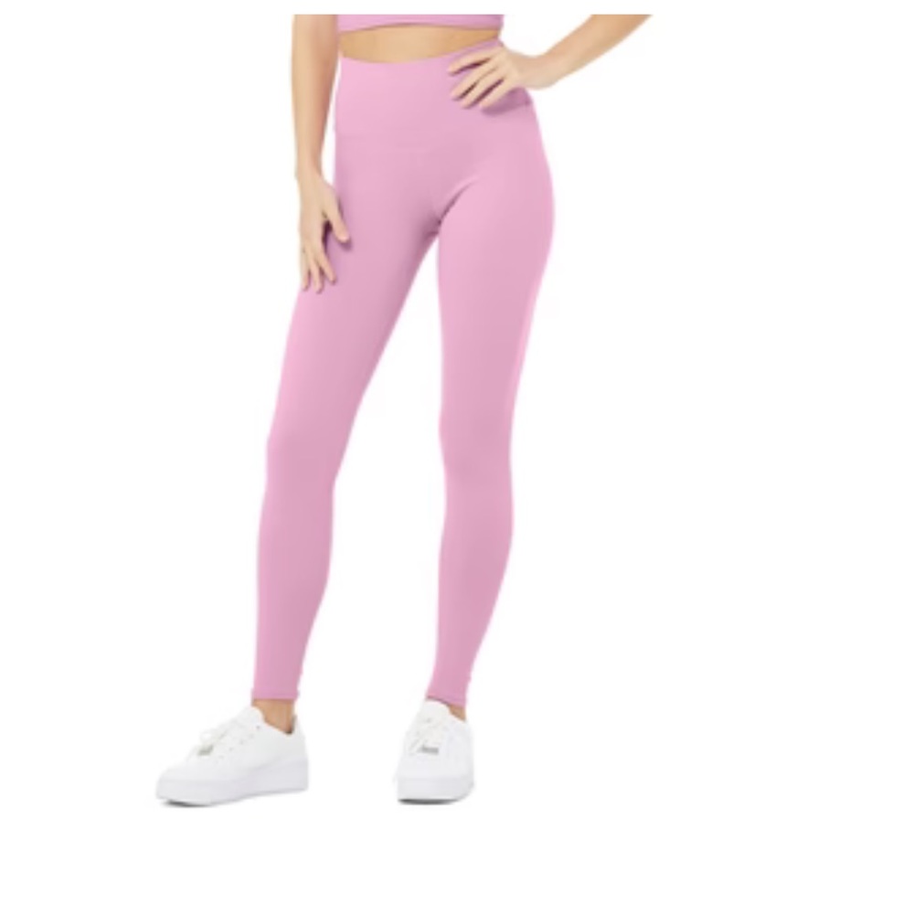 (Discontinued) alo yoga High-Waist Air Brush Leggings in Pink Lavender